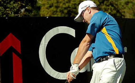 So close: Tasmanian Craig Hancock fired a record-breaking six under par round of 61in round one of the Maryborough Golf Club Pro-Am but still finished one shot behind the winner, Shaun Harmer. So close: Tasmanian Craig Hancock fired a record-breaking six under par round of 61in round one of the Maryborough Golf Club Pro-Am but still finished one shot behind the winner, Shaun Harmer.
